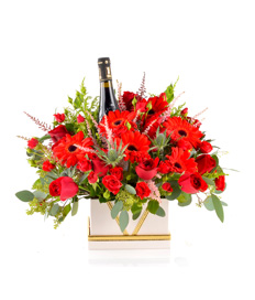 Birthday Flower: Crown of Roses & Wine